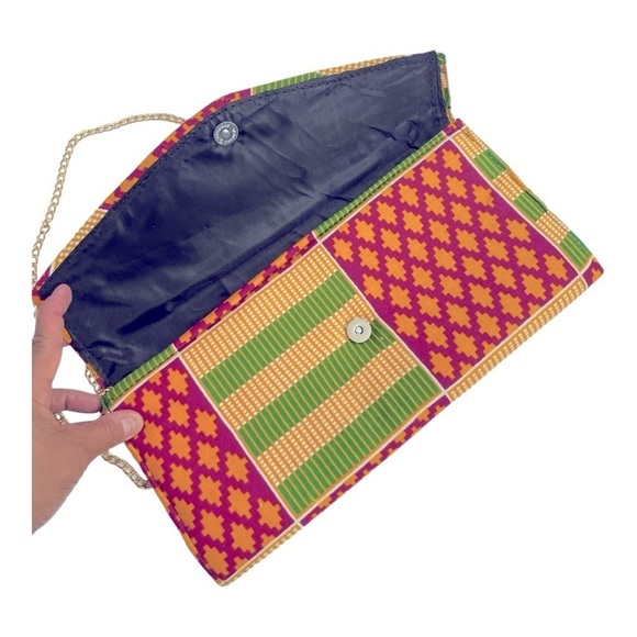 KENTE AFRICAN
ANKARA PRINT
CLUTCH/EVENING BAG - Picture 3 of 8